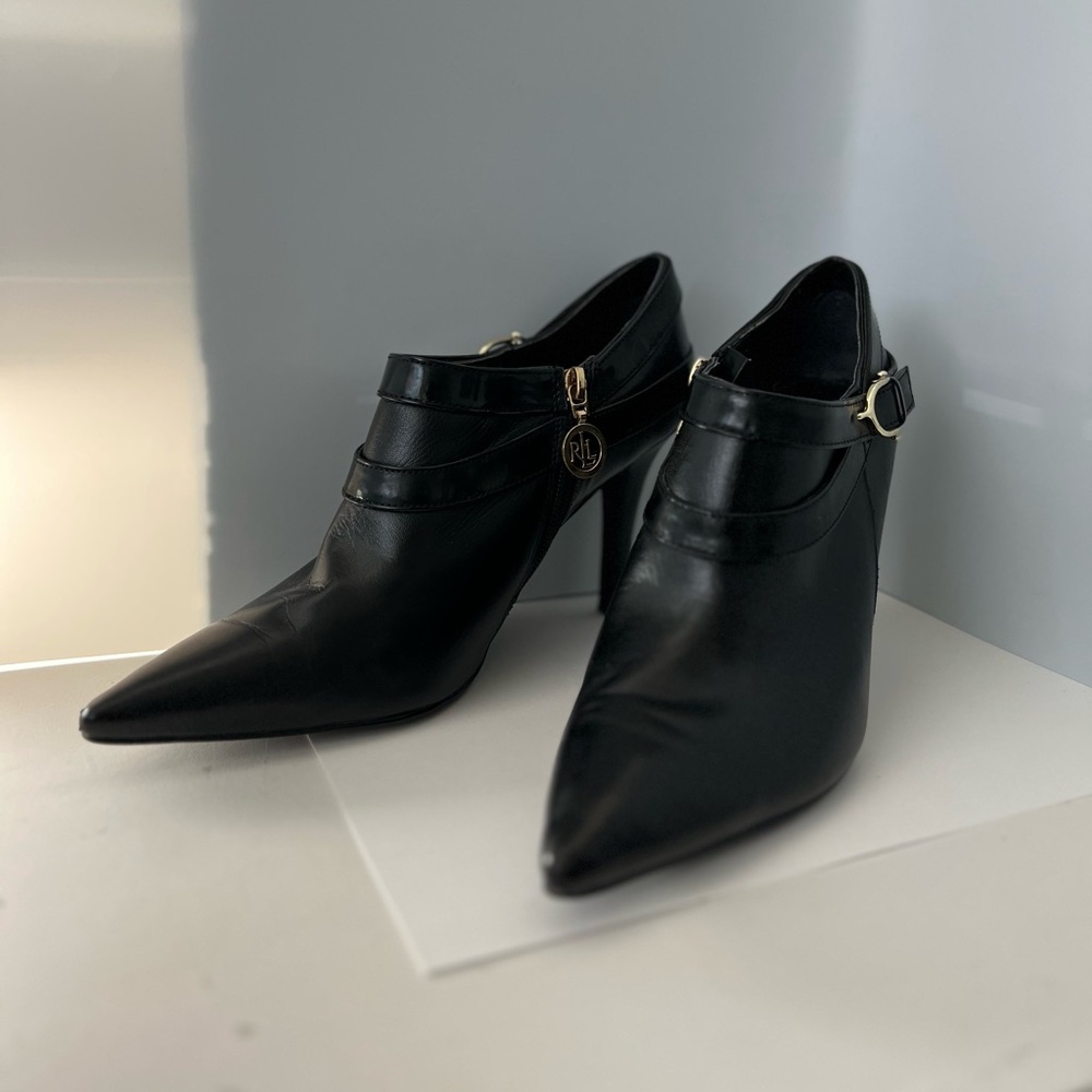 90s Ralph Lauren Pointy Boot Ahava whimsical whimsigoth booties witchy point